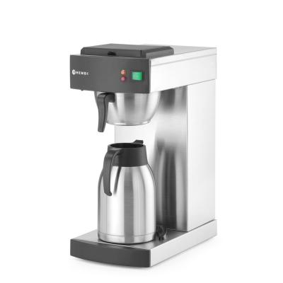 Překapávací kávovar, HENDI, 2L, 230V/1400W, 215x410x(H)520mm | 211052
